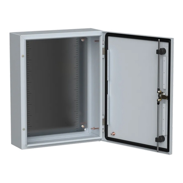 Щит металлический влагозащищенный ИЭК TITAN5 ЩМП 500х400х150мм с монтажной платой УХЛ1 IP66 серый