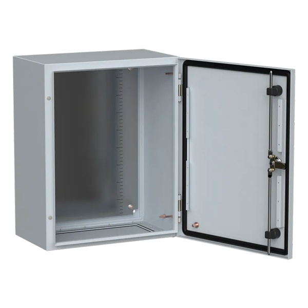 Щит металлический влагозащищенный ИЭК TITAN5 ЩМП 500х400х250мм с монтажной платой УХЛ1 IP66 серый