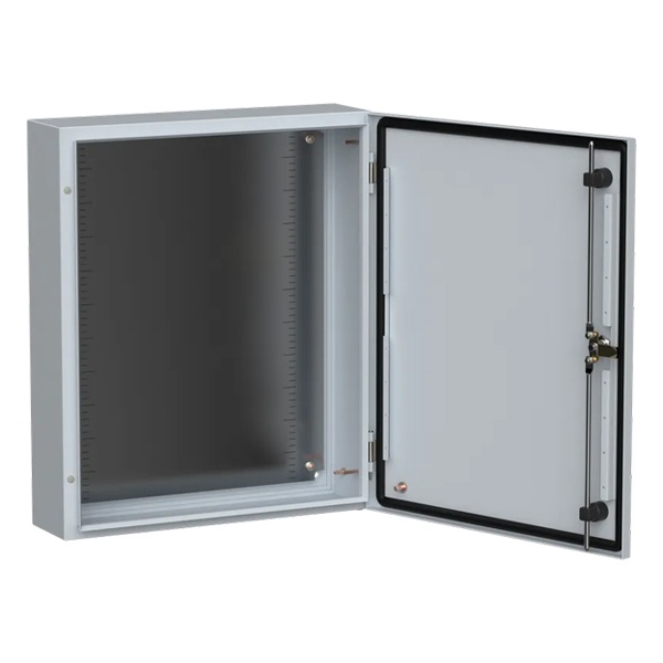 Щит металлический влагозащищенный ИЭК TITAN5 ЩМП 600х500х150мм с монтажной платой УХЛ1 IP66 серый