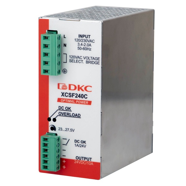 Блок питания DKC OPTIMAL POWER 240Вт вход 120-230В АС стабилизированный выход 48В DC