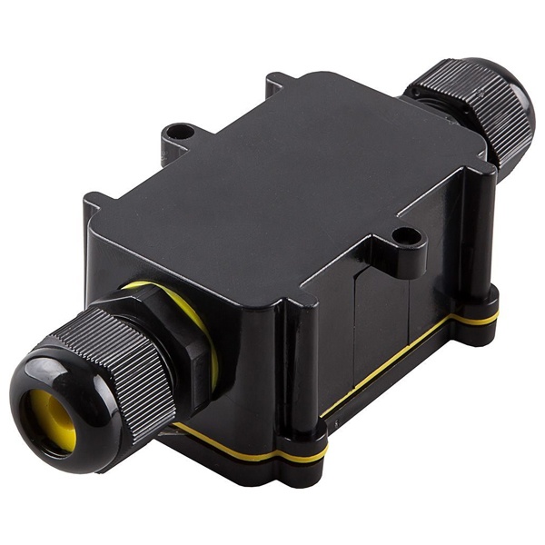 Коробка распаячная Stekker LD522 125х55х36 водонепроницаемая 2 выхода 450В черная IP68