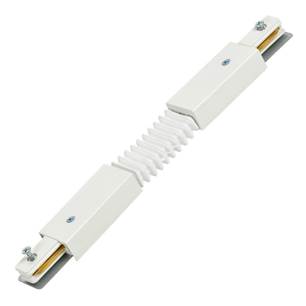 Соединитель гибкий ИЭК Lighting внутренний для однофазного шинопровода белый