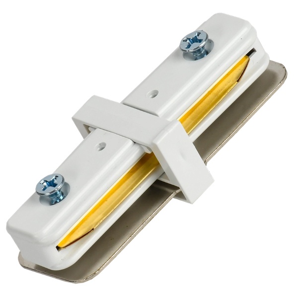 Соединитель прямой ИЭК Lighting внутренний для однофазного шинопровода белый