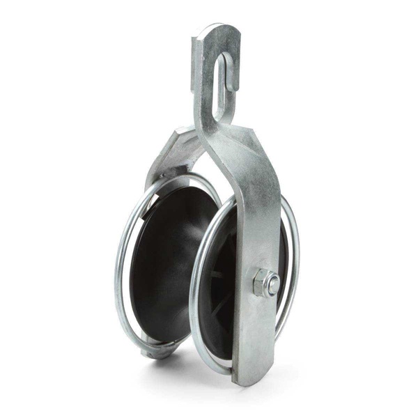 Ролик монтажный КВТ РМ-1 Профи раскатка СИП и оптоволоконного кабеля на опорах нагрузка до 20кН