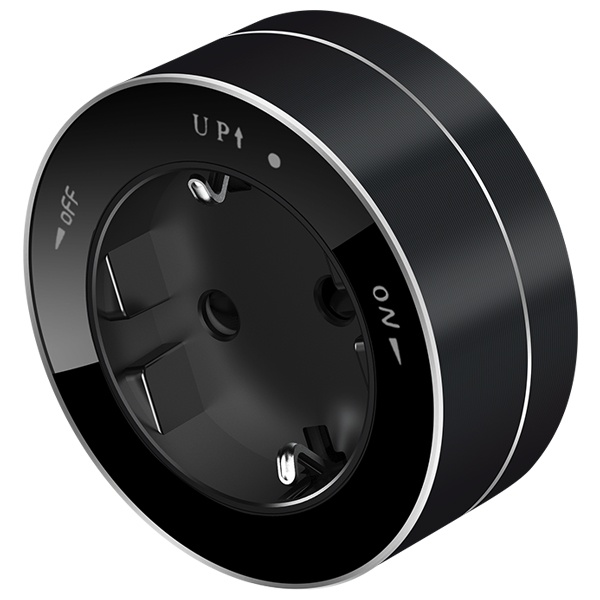 Розетка SE MultiTrack 2К+З круглая 16А 250В антрацит