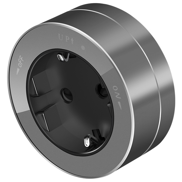 Розетка SE MultiTrack 2К+З круглая 16А 250В графит