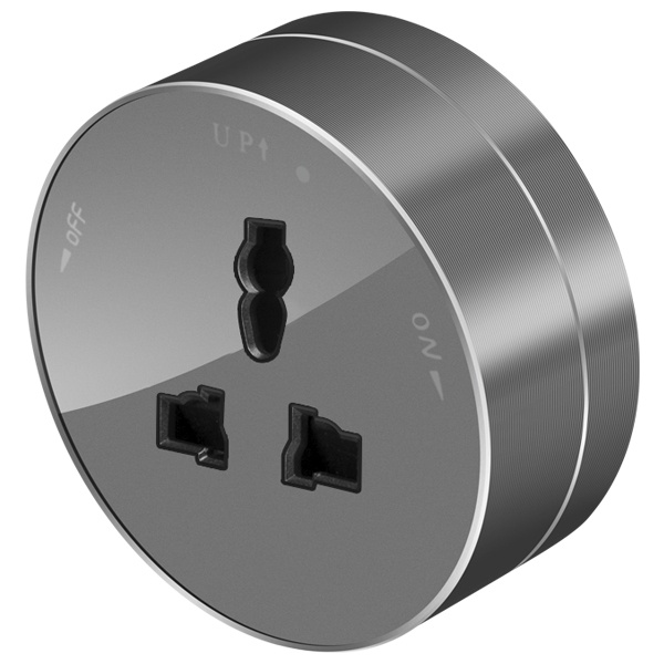 Розетка SE MultiTrack универсальная круглая 13А 250В графит