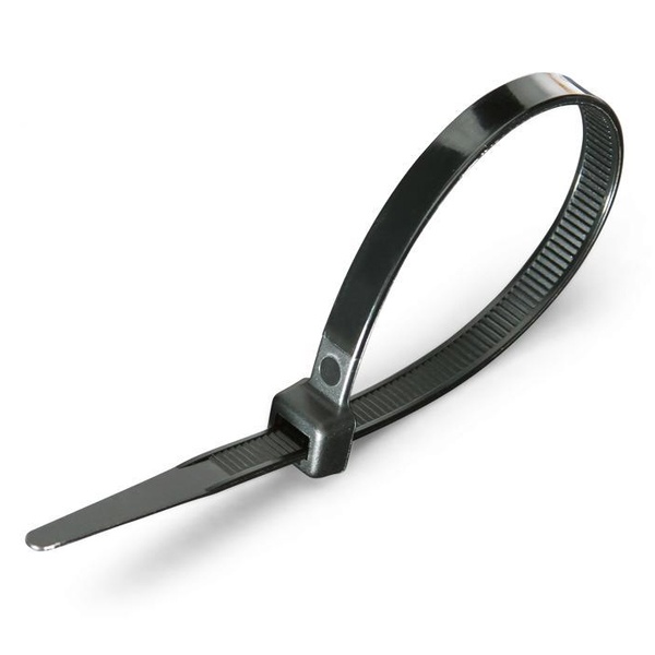 Кабельная стяжка Fortisflex КСС стандартная 12х500 мм нейлоновая черная [упаковка 100шт]