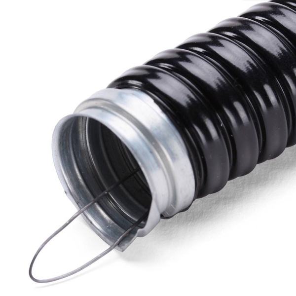 Металлорукав Fortisflex Р3-ЦПнг-LS 16 мм герметичный в ПВХ изоляции с протяжкой [бухта 50м]