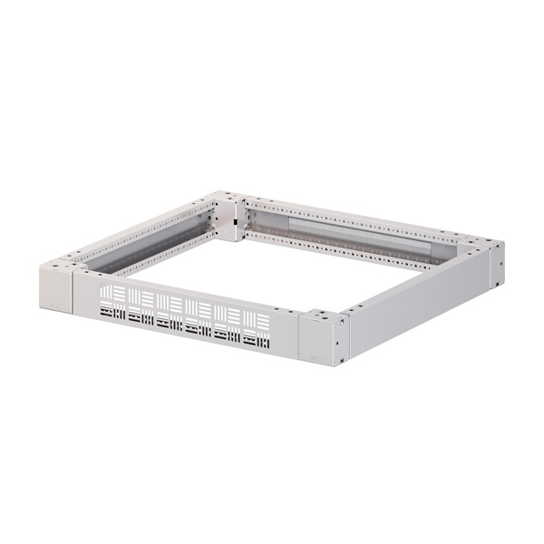 Цоколь перфорированный DKC 600x800x100 мм с отверстием для щеточного ввода RAL7035 серый