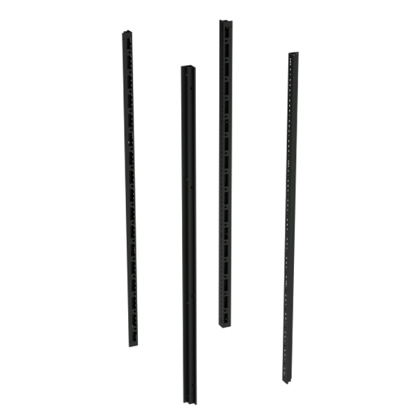 Стойки вертикальные для IT корпусов DKC CQE 1400 RAL9005 черная 4шт