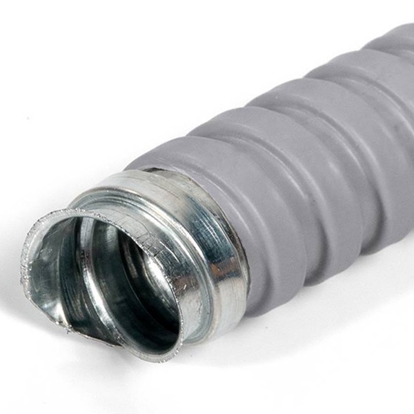 Металлорукав Fortisflex МРПИнг 18 мм герметичный в ПВХ изоляции серый [бухта 50м]