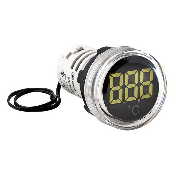 Индикатор значения температуры EKF PROxima ED16-22С 230В АС IP54 белый