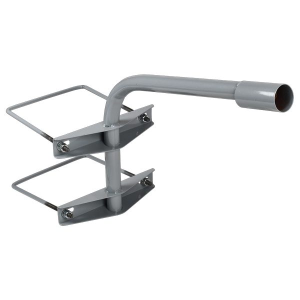 Кронштейн ИЭК КНО-2 D48mm L500mm на опору 2 хомута серый