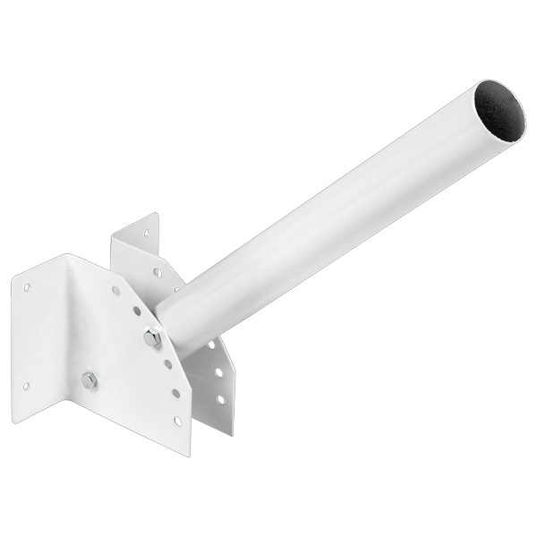 Кронштейн ИЭК КР-4 D48mm L500mm настенный регулируемый угол белый