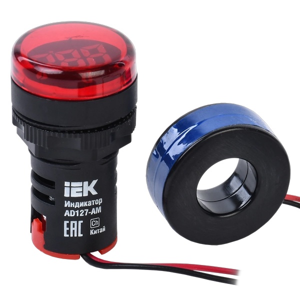 Индикатор значения тока ИЭК AD127-AM 0-100А 50-500В АС IP40