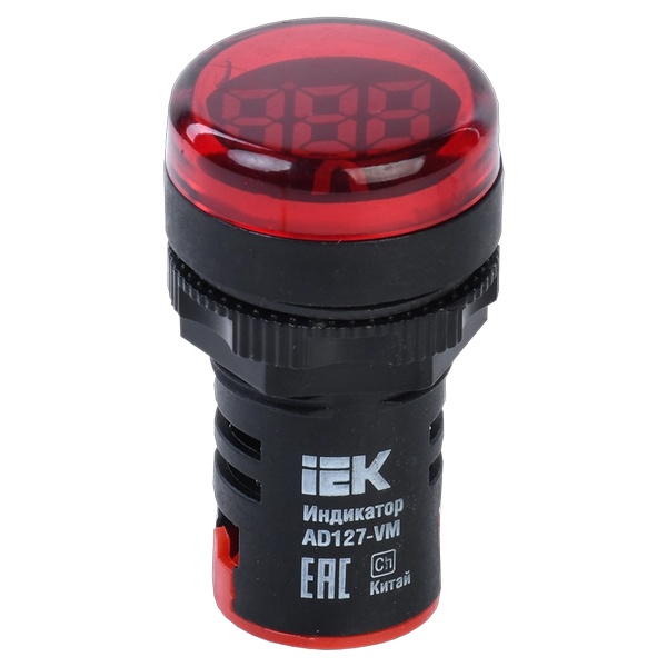 Индикатор значения напряжения ИЭК AD127-VM 50-500В АС IP40