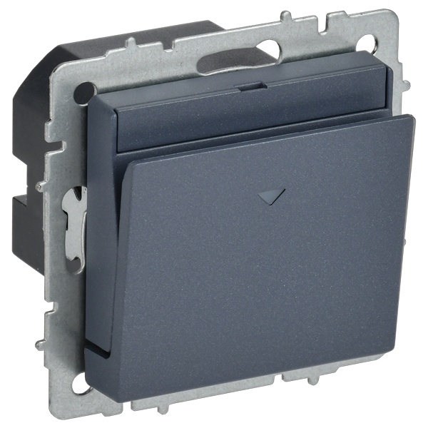 Выключатель карточный ИЭК BRITE 30А маренго (ВС10-1-8-БрМ)