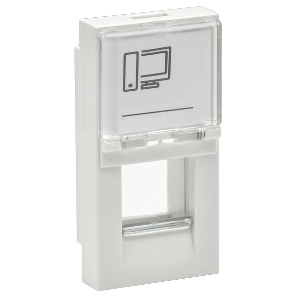 Панель лицевая ИЭК Праймер для одного разъема Keystone 1 модуль белый