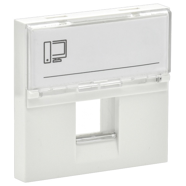 Панель лицевая ИЭК Праймер для одного разъема Keystone 2 модуля белый