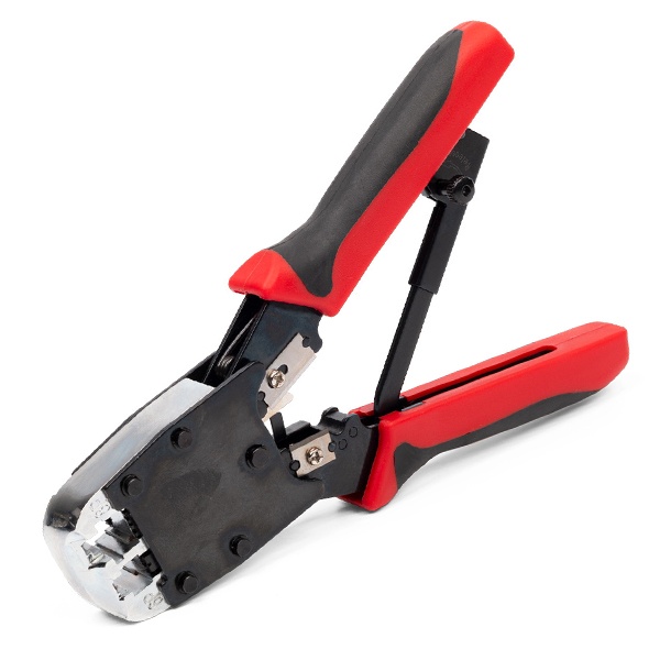 Пресс-клещи КВТ для RJ разъемов JT-02М Кримпер с 2 встроенными модулями RJ-45, RJ-12, RJ-11