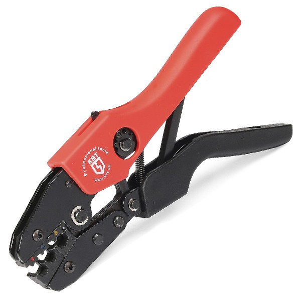 Пресс-клещи КВТ CTK-18 Профи Кримпер для обжима разъемов кабелей RG 6, RG 58, RG 59, RG 62