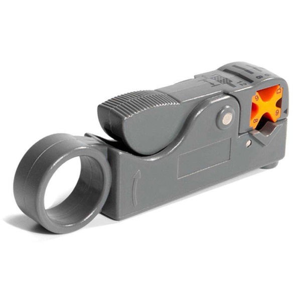 Стриппер КВТ коаксиальный КС-332 ручной Профи для разделки различных кабелей RG