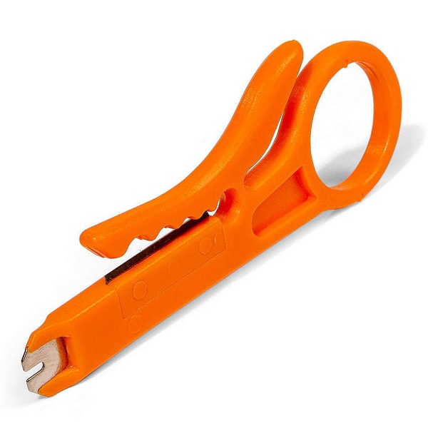 Инструмент для зачистки и заделки витой пары КВТ PD-04 Мастер диаметром 5.0–6.2 мм с ножом 110/88