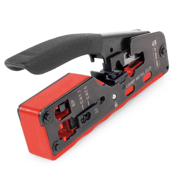 Пресс-клещи КВТ JT-04А Профи Кримпер механический для разъемов RJ-45, RJ-12, RJ-11