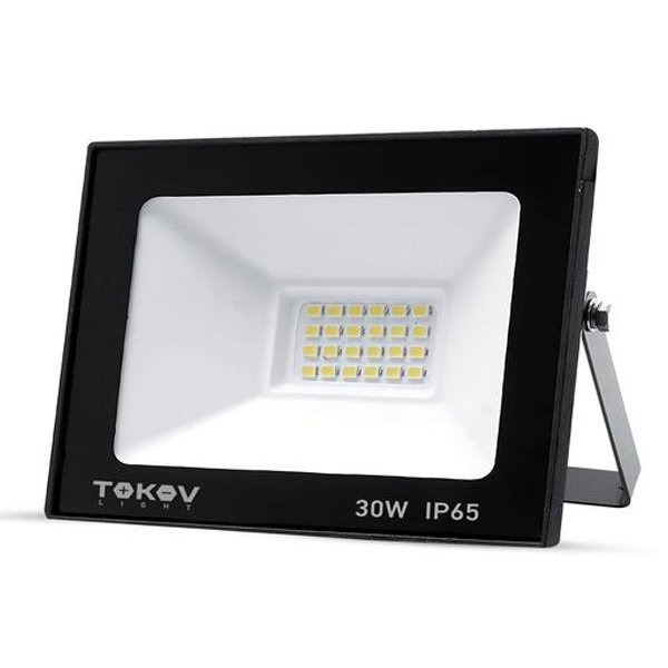 Прожектор светодиодный Tokov Electric 30W 6500K 1700Lm IP65 черный (TKL)