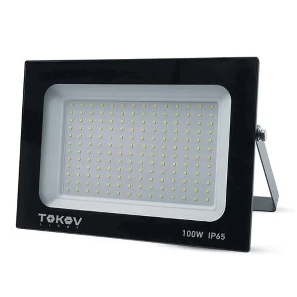 Прожектор светодиодный Tokov Electric 100W 6500K 6700Lm IP65 черный (TKL)