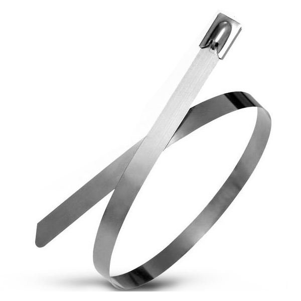 Хомут кабельный Tokov Electric 4.6х150 сталь ANSI 316 пластиковое покрытие (упаковка 100шт)