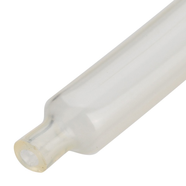 Трубка термоусадочная КВТ клеевая ТТК(3:1)-9/3 мм прозрачная без подавления горения