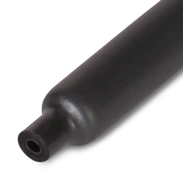 Трубка термоусадочная КВТ клеевая ТТК(3:1)-15/5 черная усадка 3:1 с подавлением горения