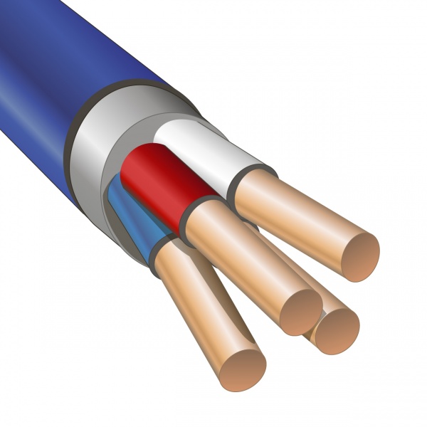 Кабель силовой Русский Свет ВВГнг(А)-LS 4х1,5 медный круглый ГОСТ 31996-2012 [упак. 100м]