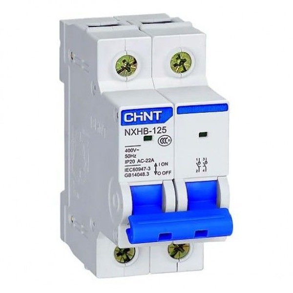 Рубильник модульный Chint NXHB-125 100А 2P (выключатель нагрузки)