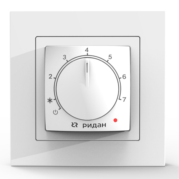 Терморегулятор Ридан Twist белый