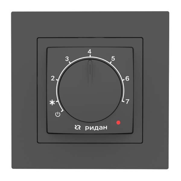 Терморегулятор Ридан Twist черный