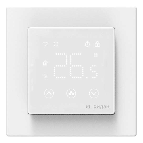 Терморегулятор Ридан Clever Wi-Fi программируемый белый