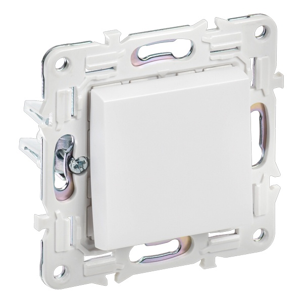 Переключатель одноклавишный ИЭК SKANDY SK-V02W 10А арктический белый