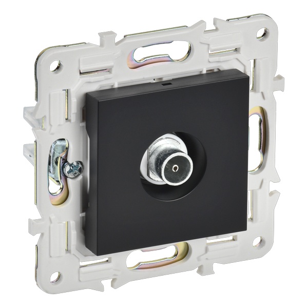 Розетка TV оконечная ИЭК SKANDY SK-A12Bl черный