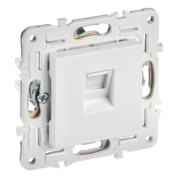 Розетка компьютерная RJ45 кат.5E ИЭК SKANDY SK-K01W арктический белый