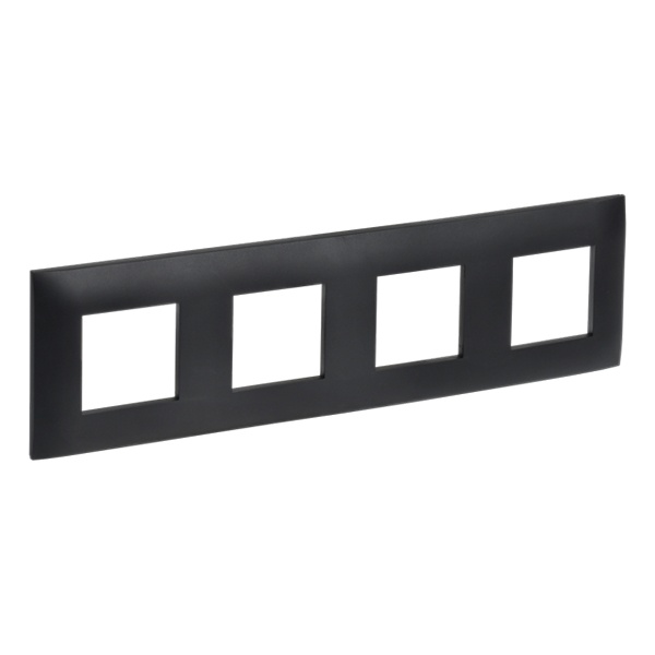 Рамка 4 поста ИЭК SKANDY SK-F04Bl черный