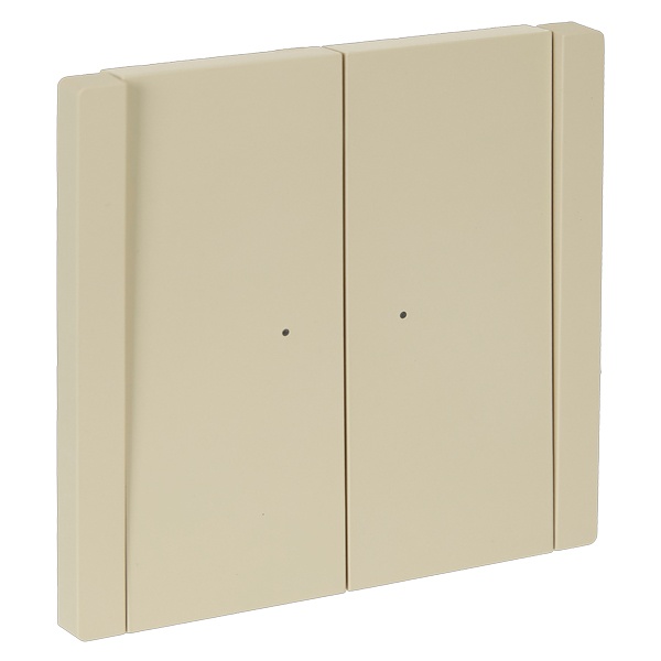 Выключатель двухклавишный с индикацией ИЭК FORTE&PIANO FP406 10А ваниль