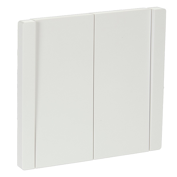 Переключатель двухклавишный ИЭК FORTE&PIANO FP207 10А белый