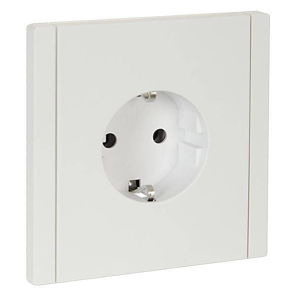 Розетка с заземлением ИЭК FORTE&PIANO FP216 16А белый