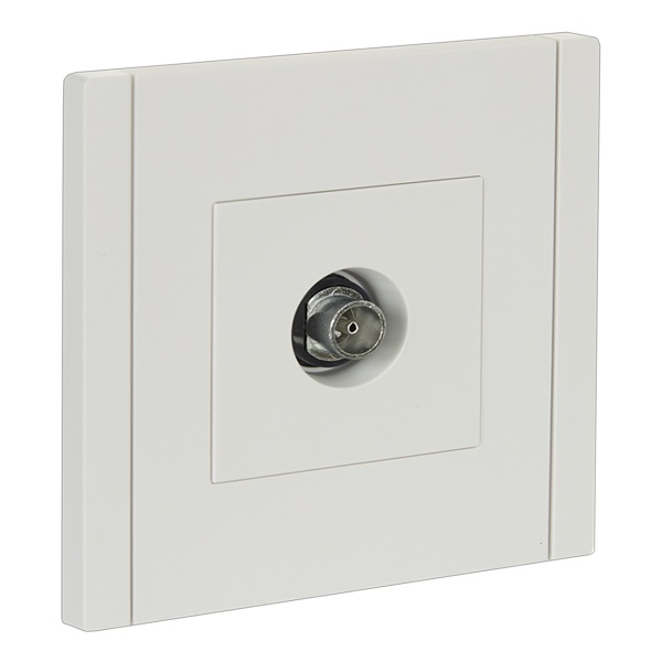 Розетка TV оконечная ИЭК FORTE&PIANO FP228 белый