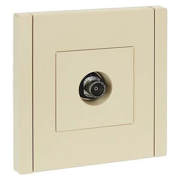 Розетка TV оконечная ИЭК FORTE&PIANO FP428 ваниль