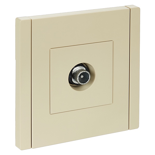 Розетка TV проходная ИЭК FORTE&PIANO FP429 ваниль