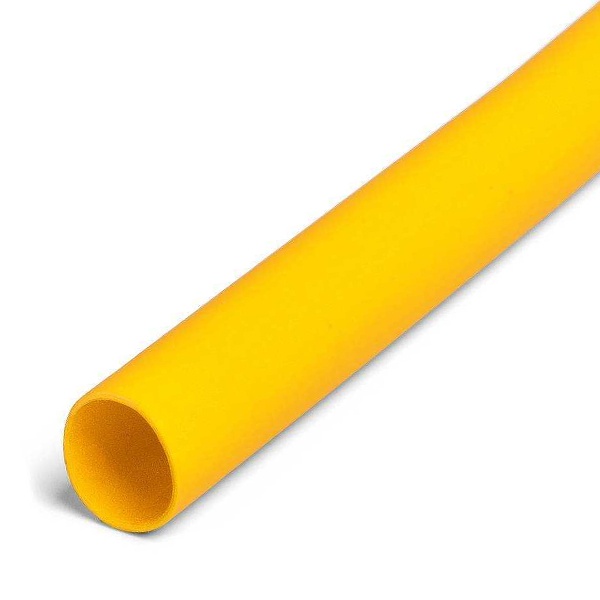 Трубка термоусадочная КВТ ТНТ-20/10 мм желтая с коэффициентом усадки 2:1 в метровой нарезке